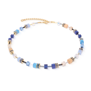 GeoCUBE® Iconic Halskette Azure Glow gold von COEUR DE LION