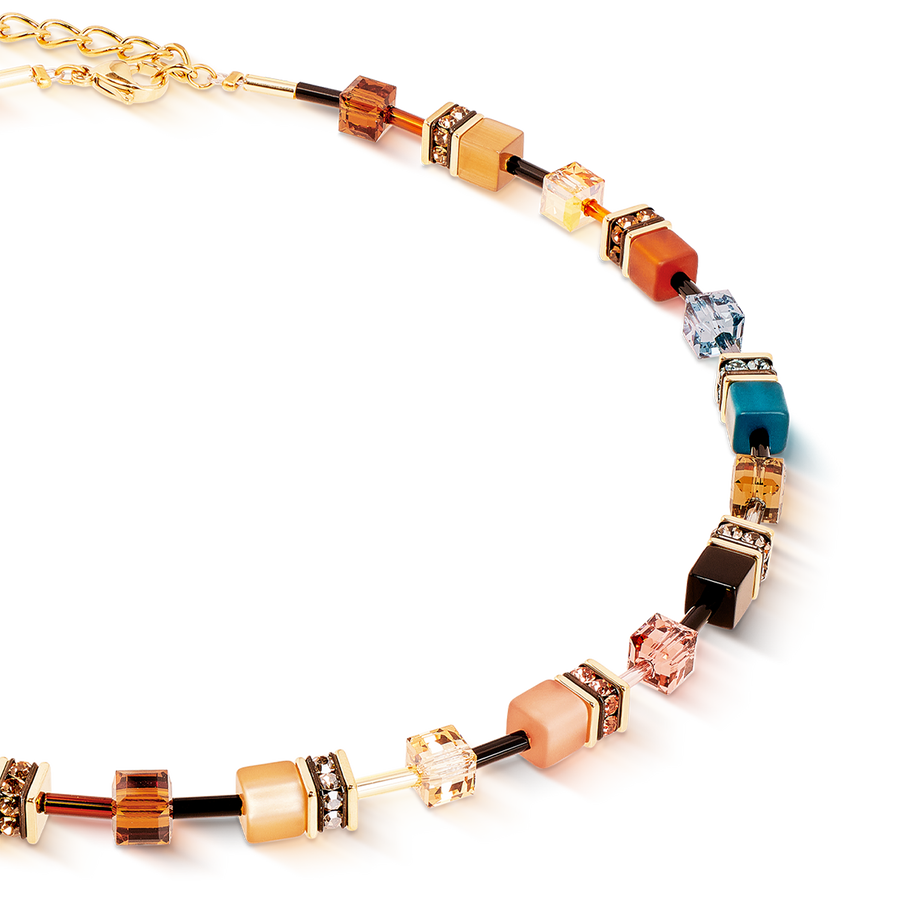 GeoCUBE® Iconic Halskette Earth Mirage gold
