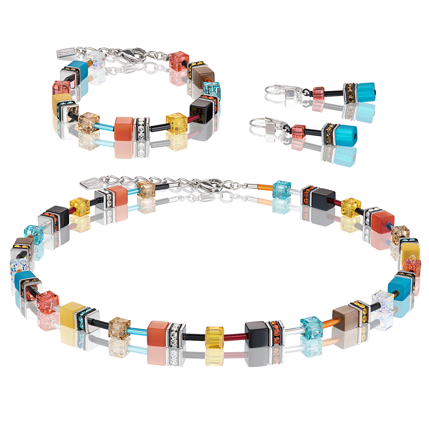 GeoCUBE® Halskette Multicolor daylight fresh