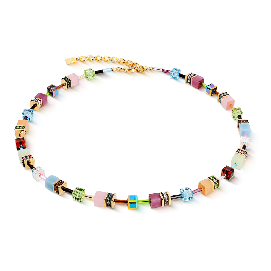 GeoCUBE® Iconic Halskette Art Nouveau gold