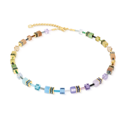 GeoCUBE® Iconic Halskette Multicolor Boho gold von COEUR DE LION