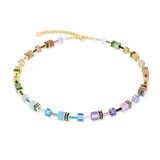GeoCUBE® Iconic Halskette Multicolor Boho gold