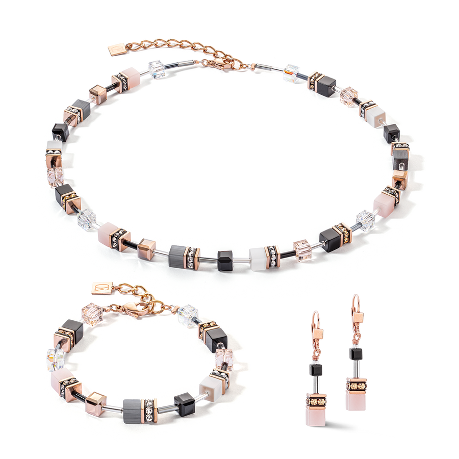 GeoCUBE® Iconic Halskette roségold-soft