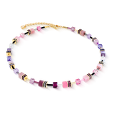 GeoCUBE® Iconic Halskette rosa-flieder