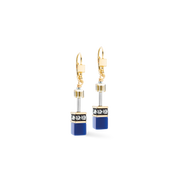 GeoCUBE® Iconic Ohrringe Azure Glow gold von COEUR DE LION