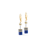 GeoCUBE® Iconic Ohrringe Azure Glow gold