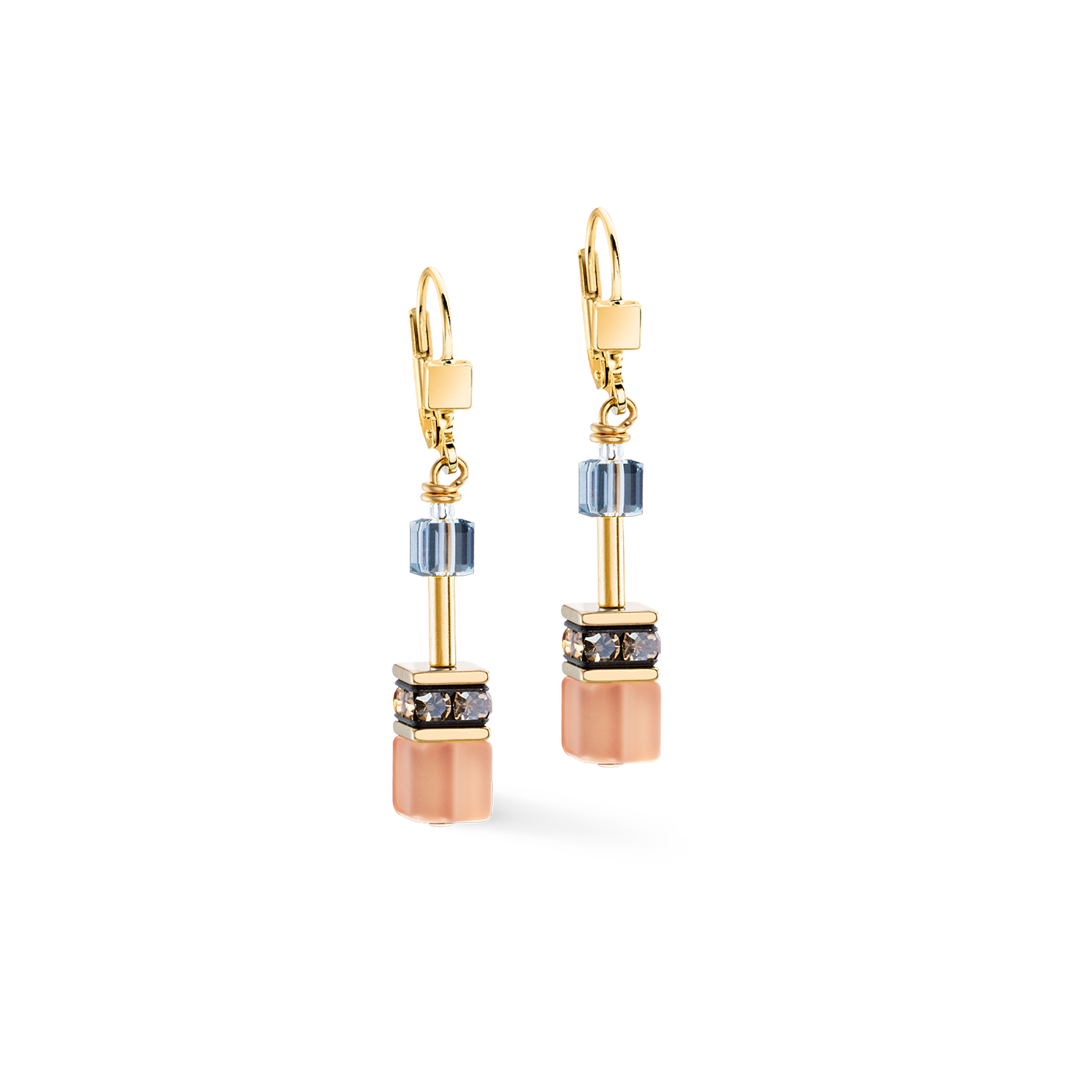 GeoCUBE® Iconic Ohrringe Earth Mirage gold