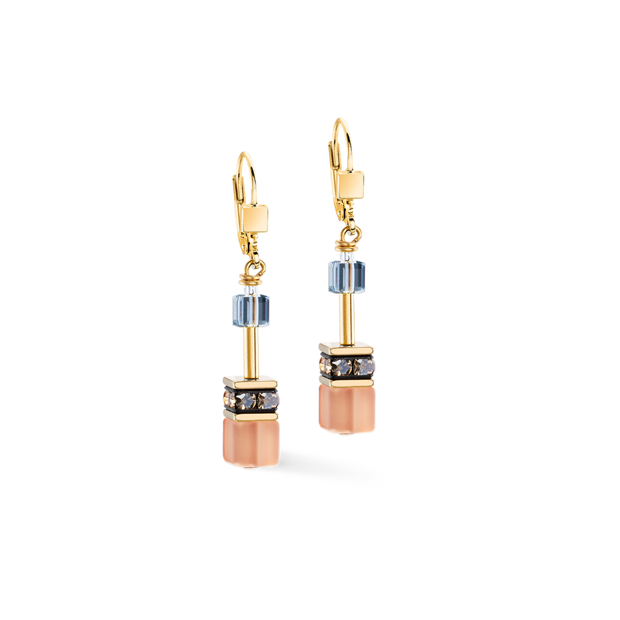 GeoCUBE® Iconic Ohrringe Earth Mirage gold
