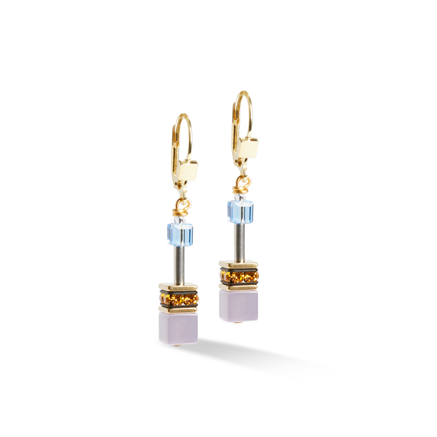 GeoCUBE® Iconic Ohrringe Festive gold-multicolor von COEUR DE LION