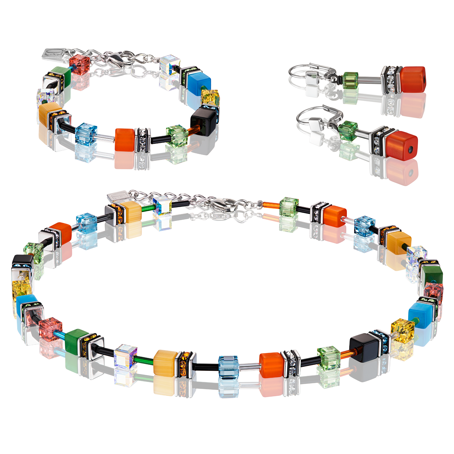 GeoCUBE® Ohrringe Multicolor daylight