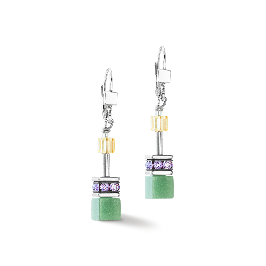 GeoCUBE® Iconic Ohrringe silber-ice pastels
