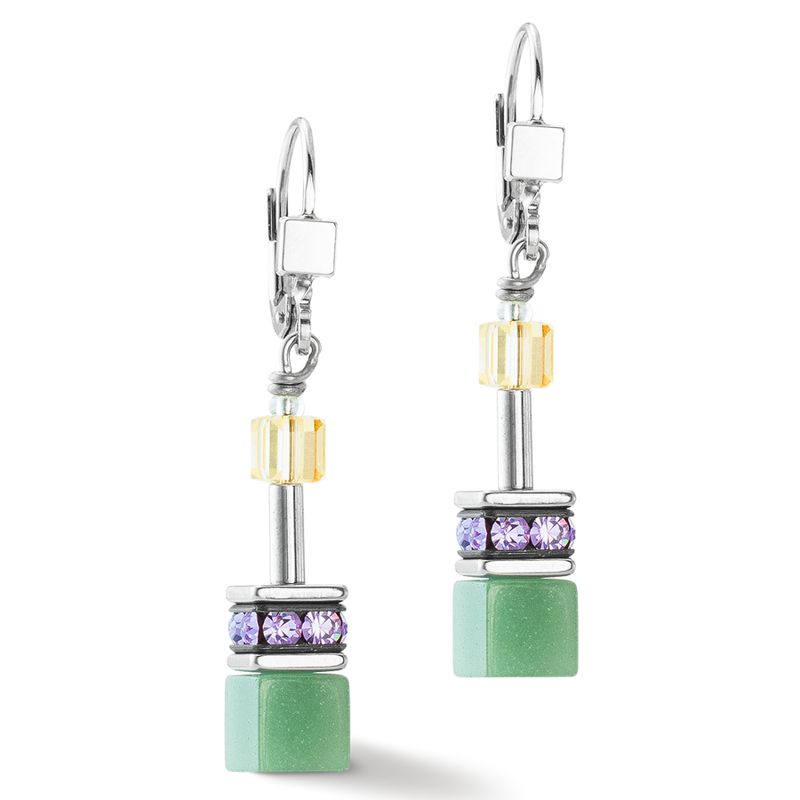 GeoCUBE® Iconic Ohrringe silber-ice pastels