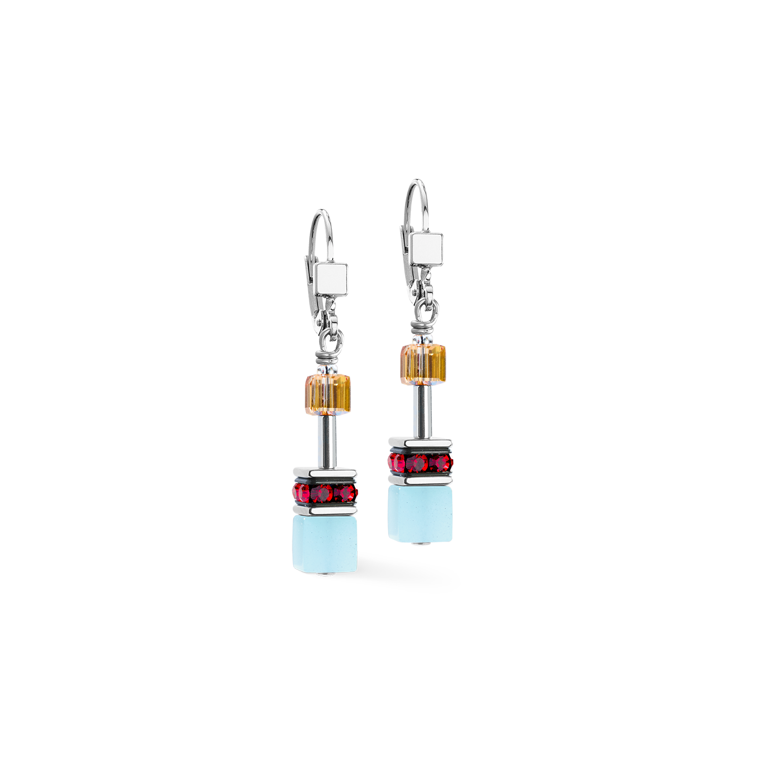 GeoCUBE® Iconic Ohrringe Love Energy silber von COEUR DE LION