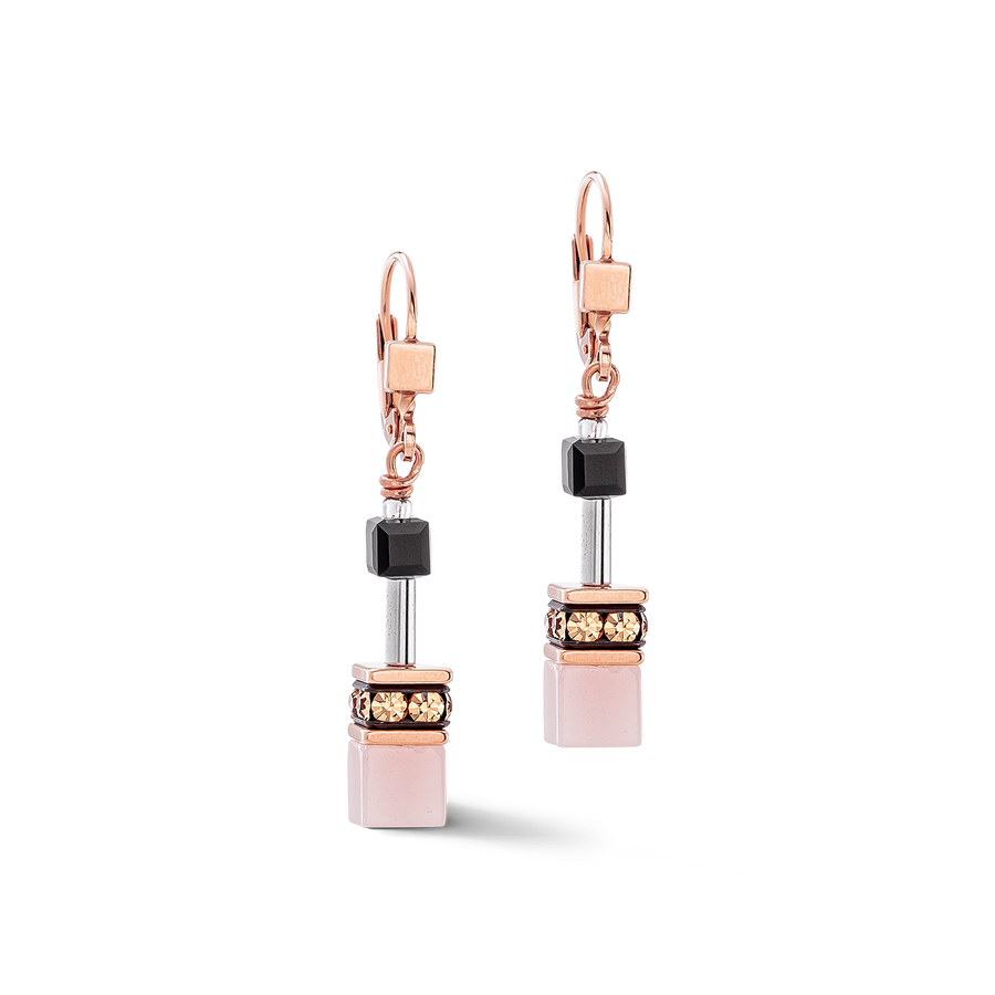 GeoCUBE® Iconic Ohrringe roségold-soft