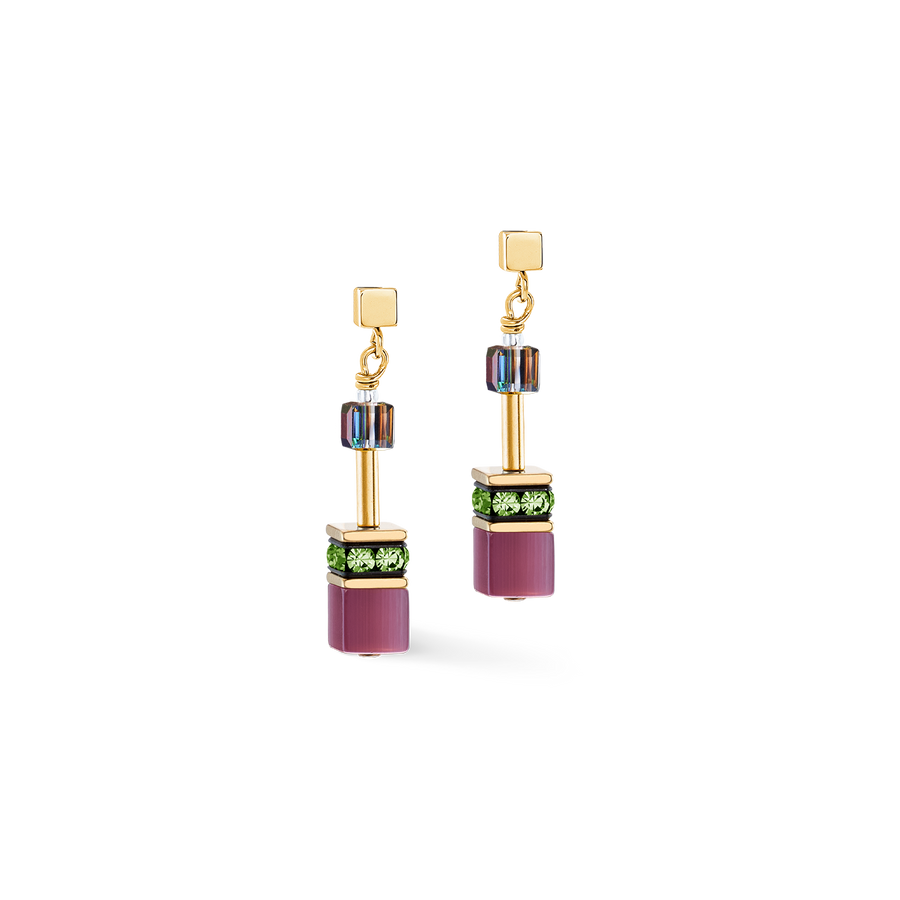 GeoCUBE® Iconic Ohrringe Art Nouveau gold