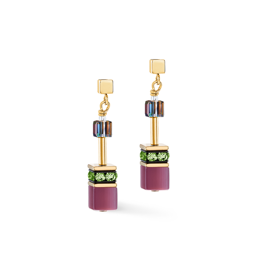 GeoCUBE® Iconic Ohrringe Art Nouveau gold