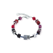GeoCUBE® Iconic Armband Ruby Noir silber von COEUR DE LION