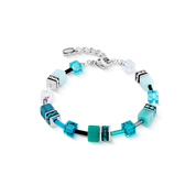 GeoCUBE® Iconic Armband Teal silber von COEUR DE LION