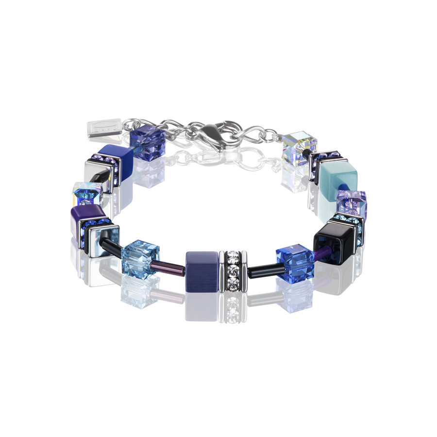 GeoCUBE® Armband blau-lila