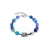 GeoCUBE® Iconic Armband Azure Spirit silber