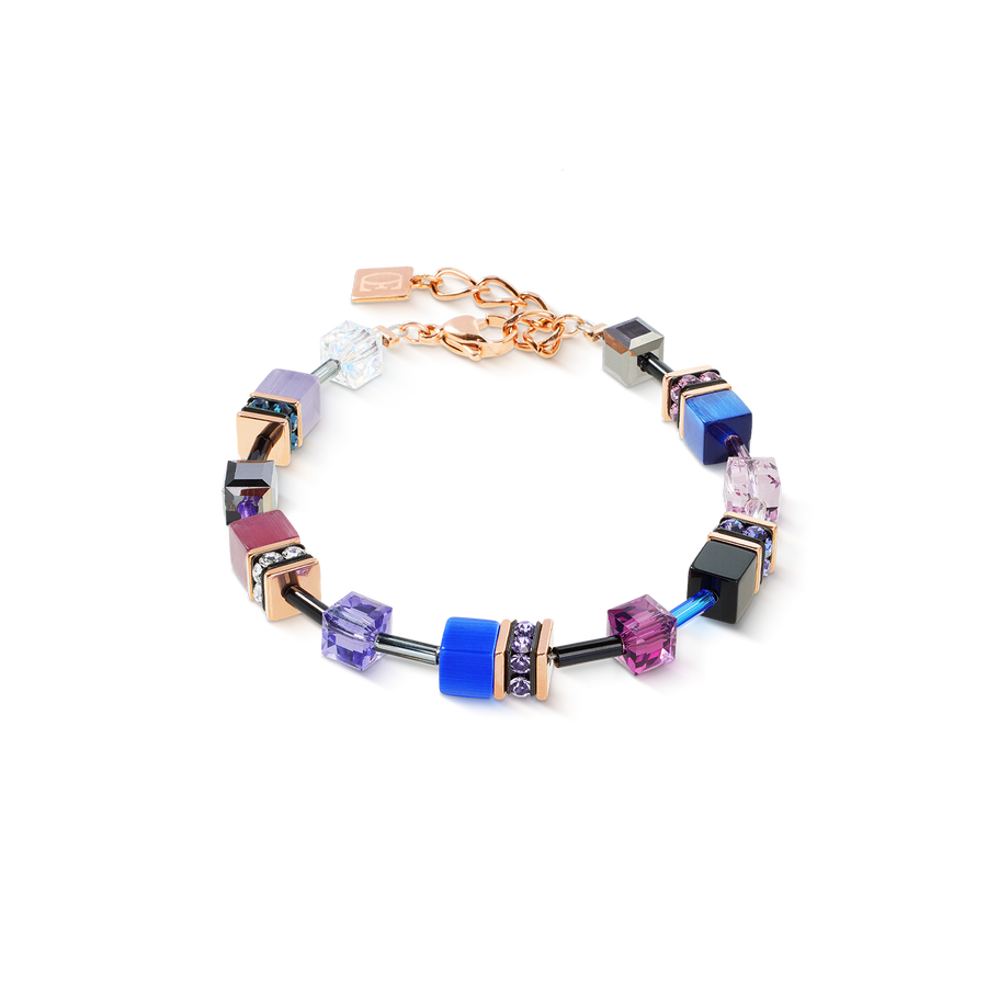 GeoCUBE® Iconic Armband Blue Moon roségold