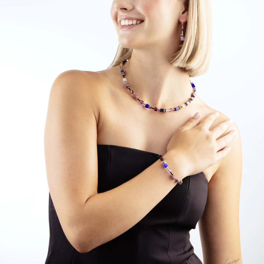 GeoCUBE® Iconic Armband Blue Moon roségold