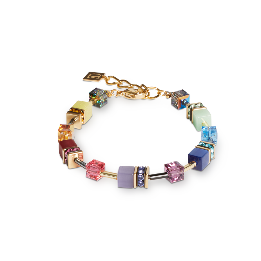 GeoCUBE® Iconic Armband Festive gold-multicolor