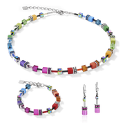 GeoCUBE® Armband multicolor rainbow von COEUR DE LION – im Set mit passenden Schmuckstücken