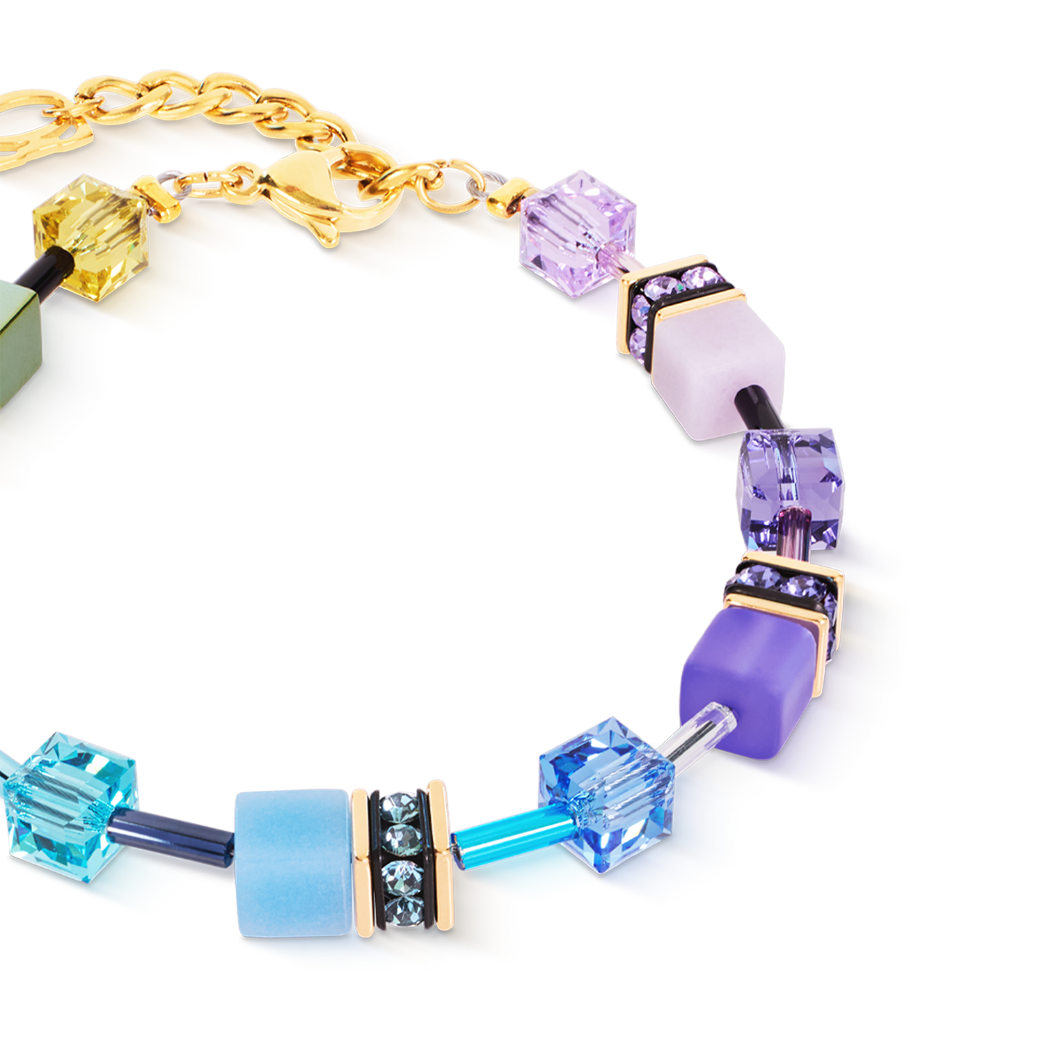 GeoCUBE® Iconic Armband Multicolor Boho gold