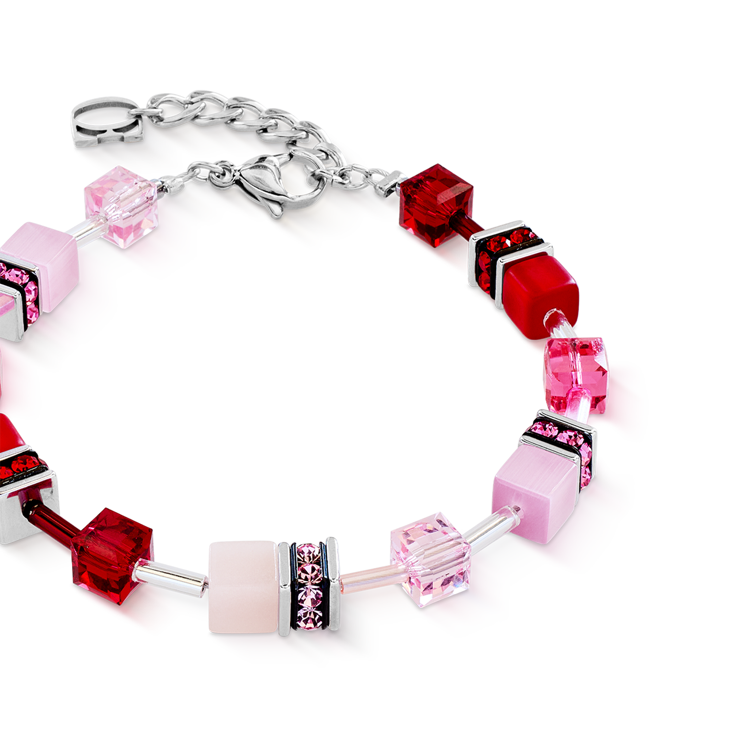 GeoCUBE® Iconic Armband rosé blush von COEUR DE LION – Detailaufnahme