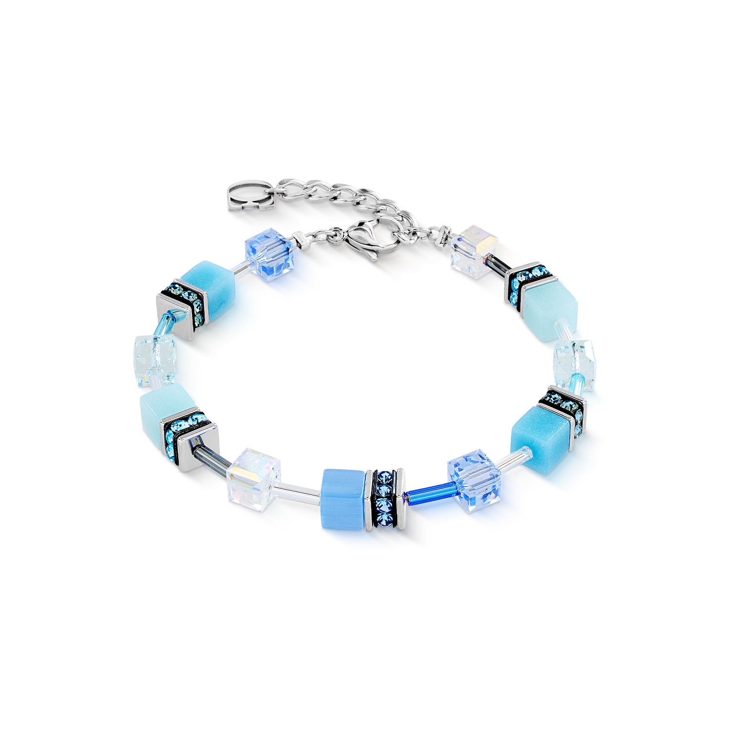 GeoCUBE® Iconic Armband aqua-blau von COEUR DE LION