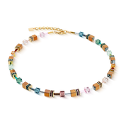GeoCUBE® Iconic Metallic Halskette Art Nouveau gold von COEUR DE LION