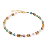 GeoCUBE® Iconic Metallic Halskette Art Nouveau gold