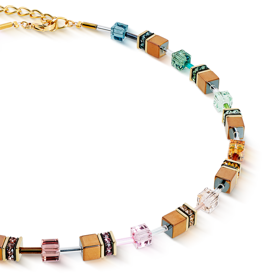 GeoCUBE® Iconic Metallic Halskette Art Nouveau gold