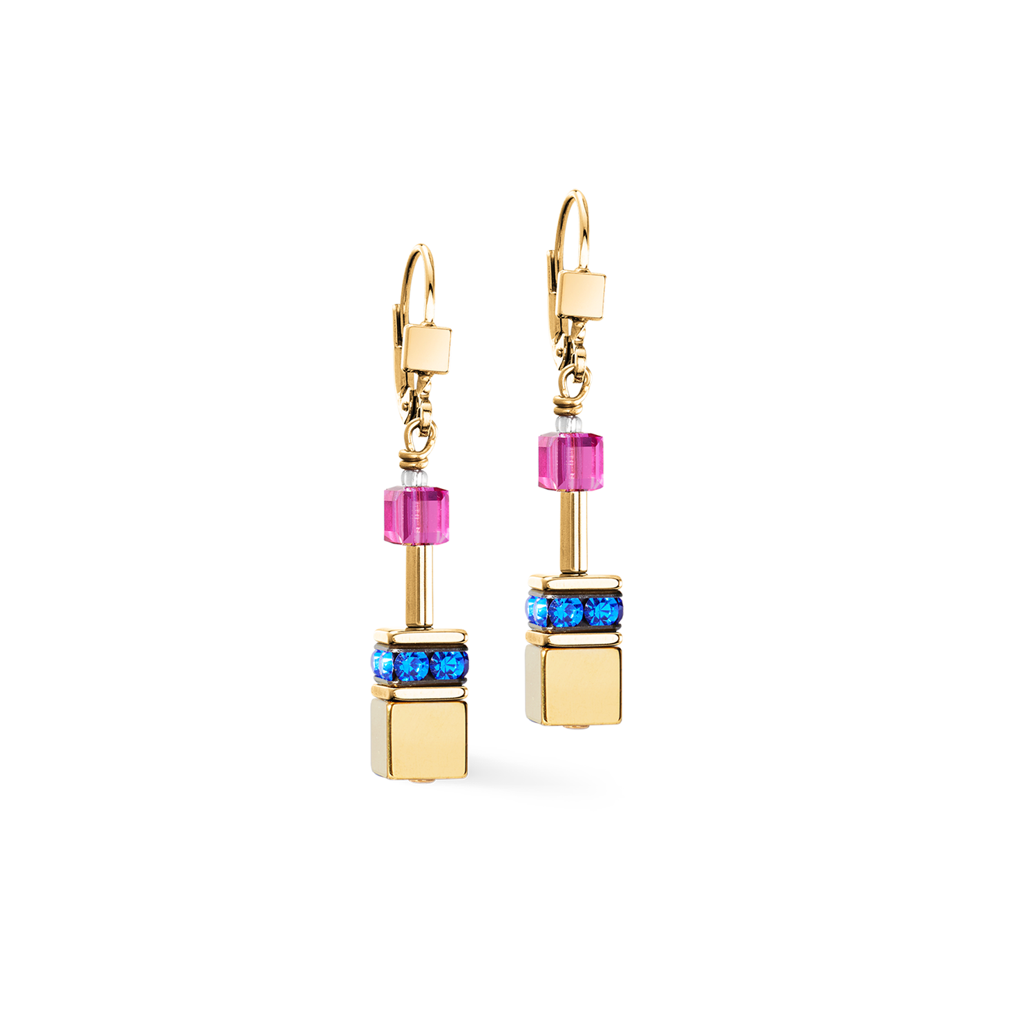 GeoCUBE® Iconic Metallic Ohrringe Rainbow gold