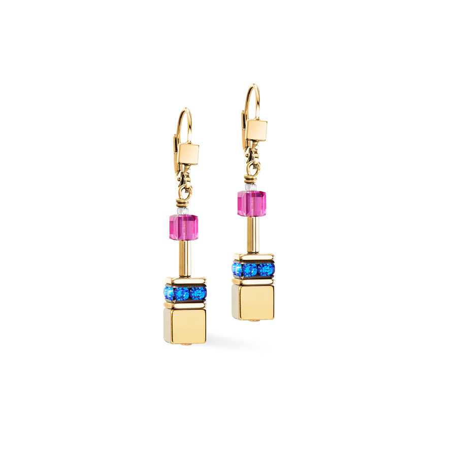 GeoCUBE® Iconic Metallic Ohrringe Rainbow gold