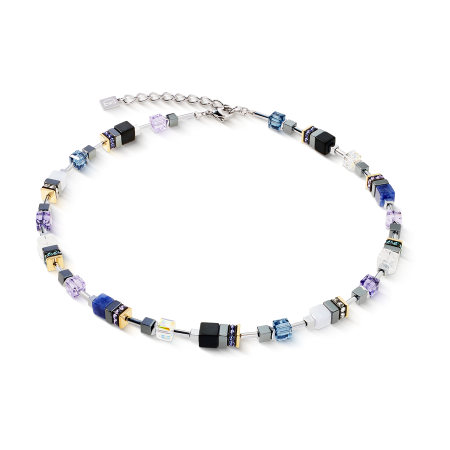 GeoCUBE® Precious Motion Halskette Blue Moon Bicolor