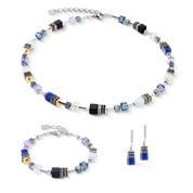 GeoCUBE® Precious Motion Halskette Blue Moon Bicolor von COEUR DE LION – im Set mit passenden Schmuckstücken