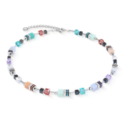 GeoCUBE® Precious Motion Halskette Sorbet silber von COEUR DE LION
