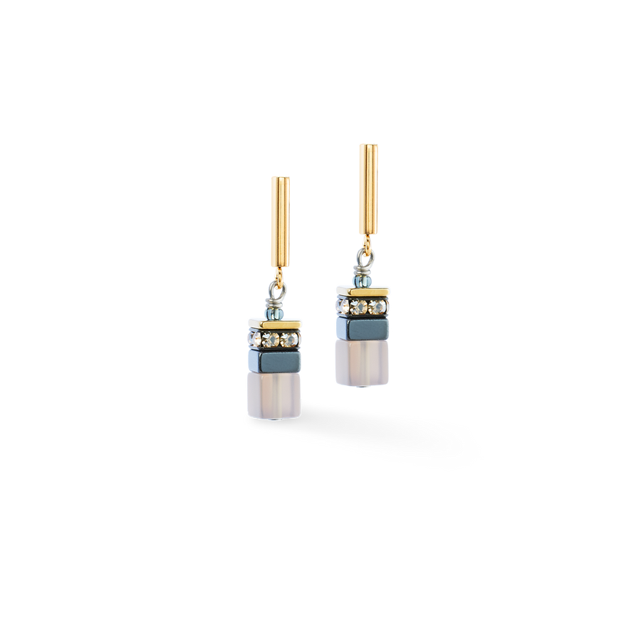 GeoCUBE® Precious Motion Ohrringe Stone Whisper gold
