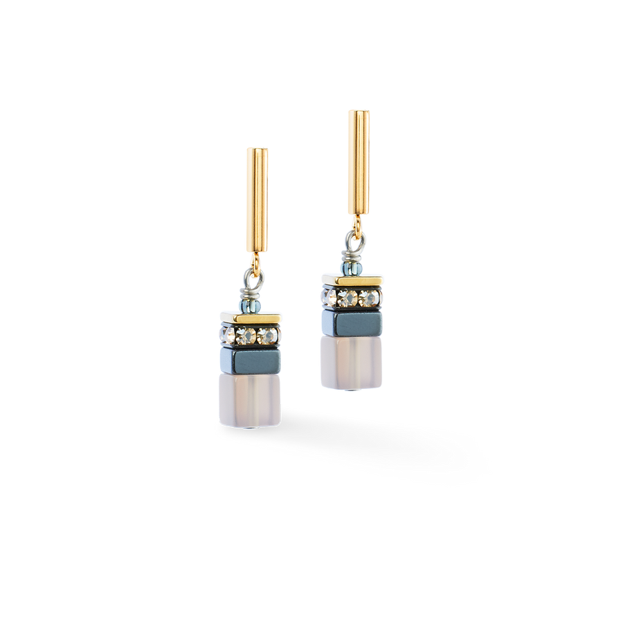 GeoCUBE® Precious Motion Ohrringe Stone Whisper gold
