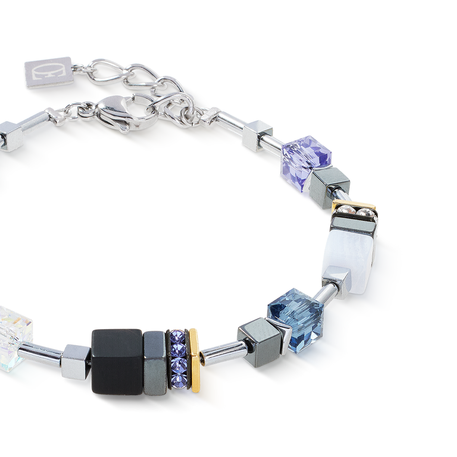 GeoCUBE® Precious Motion Armband Blue Moon Bicolor