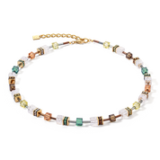 GeoCUBE® Iconic Nature Halskette braun-weiß von COEUR DE LION