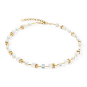 GeoCUBE® Iconic Nature Halskette gold-weiß von COEUR DE LION