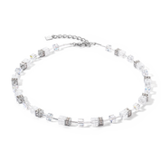 GeoCUBE® Iconic Nature Halskette silber-weiß von COEUR DE LION