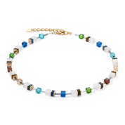 GeoCUBE® Iconic Nature Halskette Multi Color Gold von COEUR DE LION