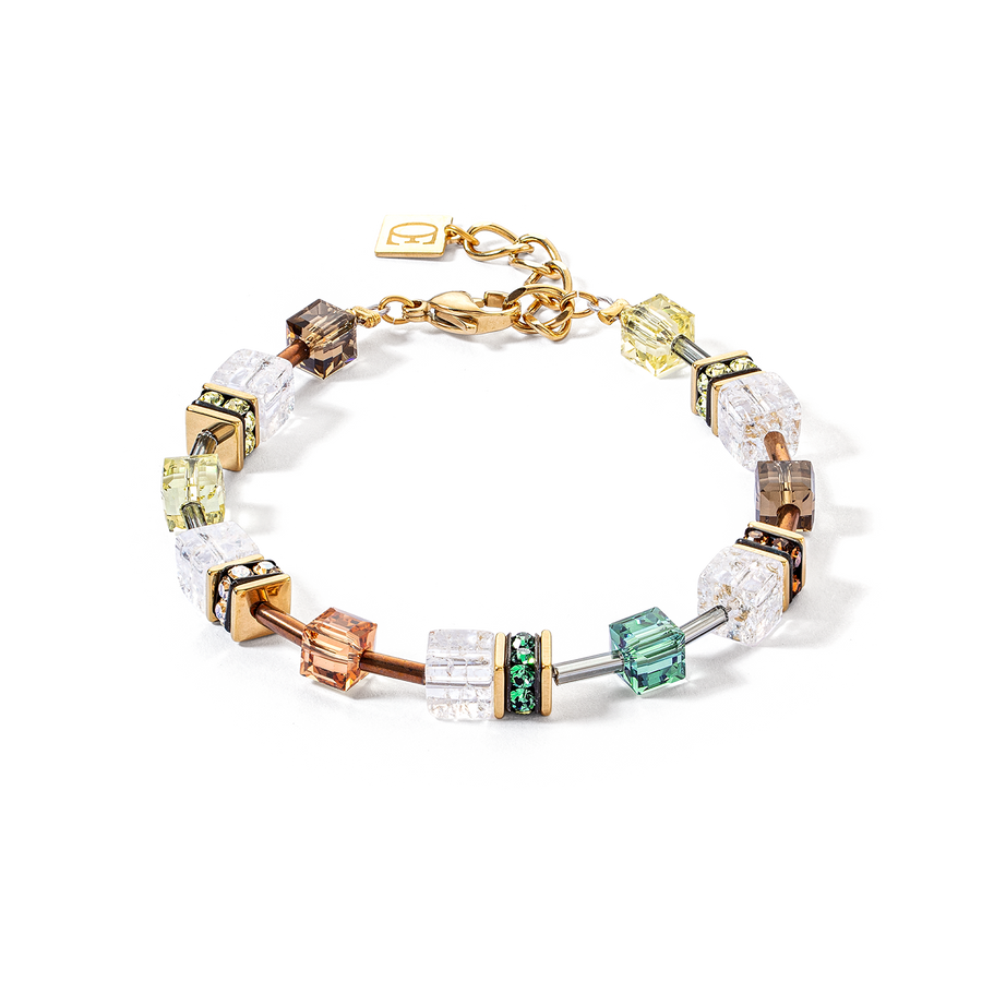GeoCUBE® Iconic Nature Armband braun-weiß