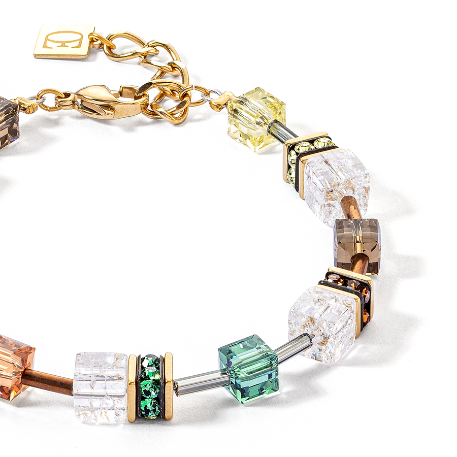 GeoCUBE® Iconic Nature Armband braun-weiß