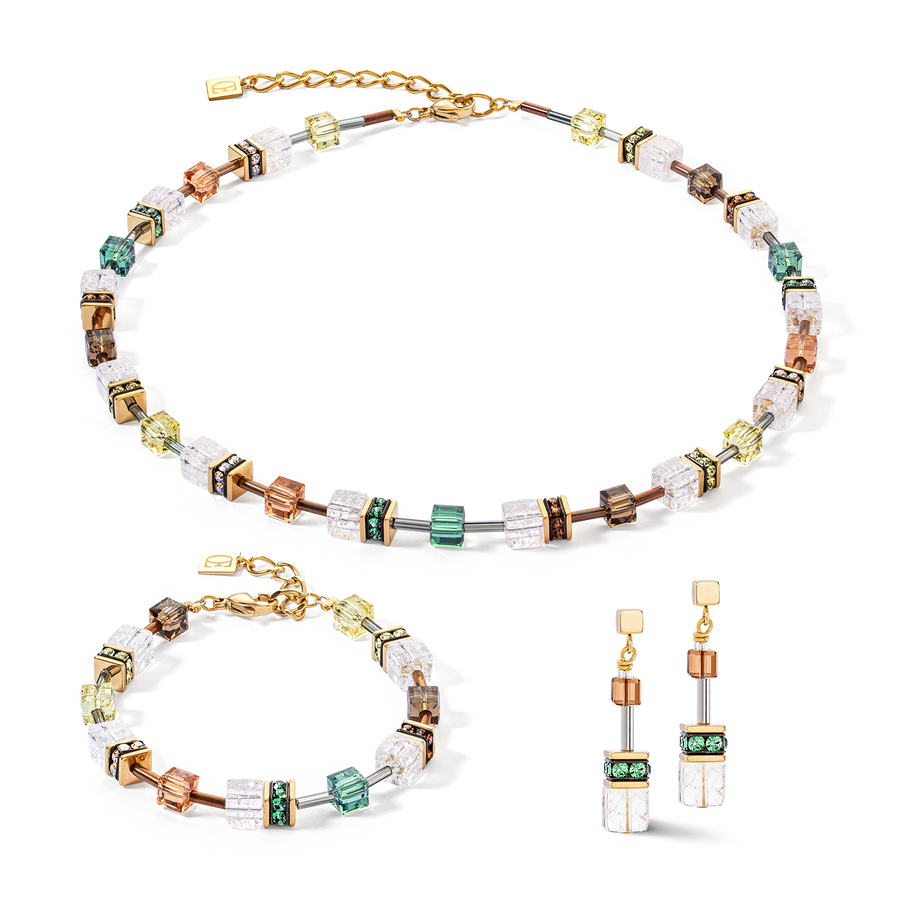 GeoCUBE® Iconic Nature Armband braun-weiß