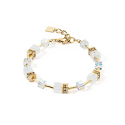 GeoCUBE® Iconic Nature Armband gold-weiß von COEUR DE LION
